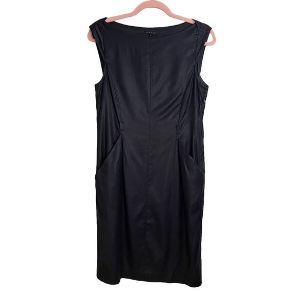 Theory Sleeveless Fitted Wool Blend Sheath Dress - Picture 1 of 8
